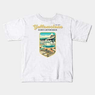 USA - NATIONAL PARK - YELLOWSTONE - Norris Geyser Basin - 8 Kids T-Shirt